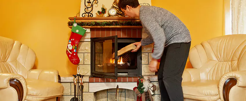 Rusted Metal Fireplace Restoration in Iselin, New Jersey
