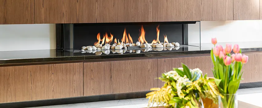 Double-height Fireplace Design Refurbishment in Iselin, New Jersey